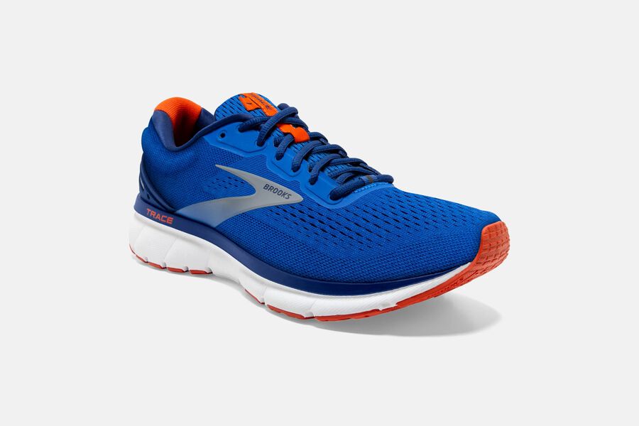 Brooks Israel Trace Road Running Shoes Mens - Blue - MAK-365128